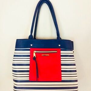 Betsy Johnson Striped Tote